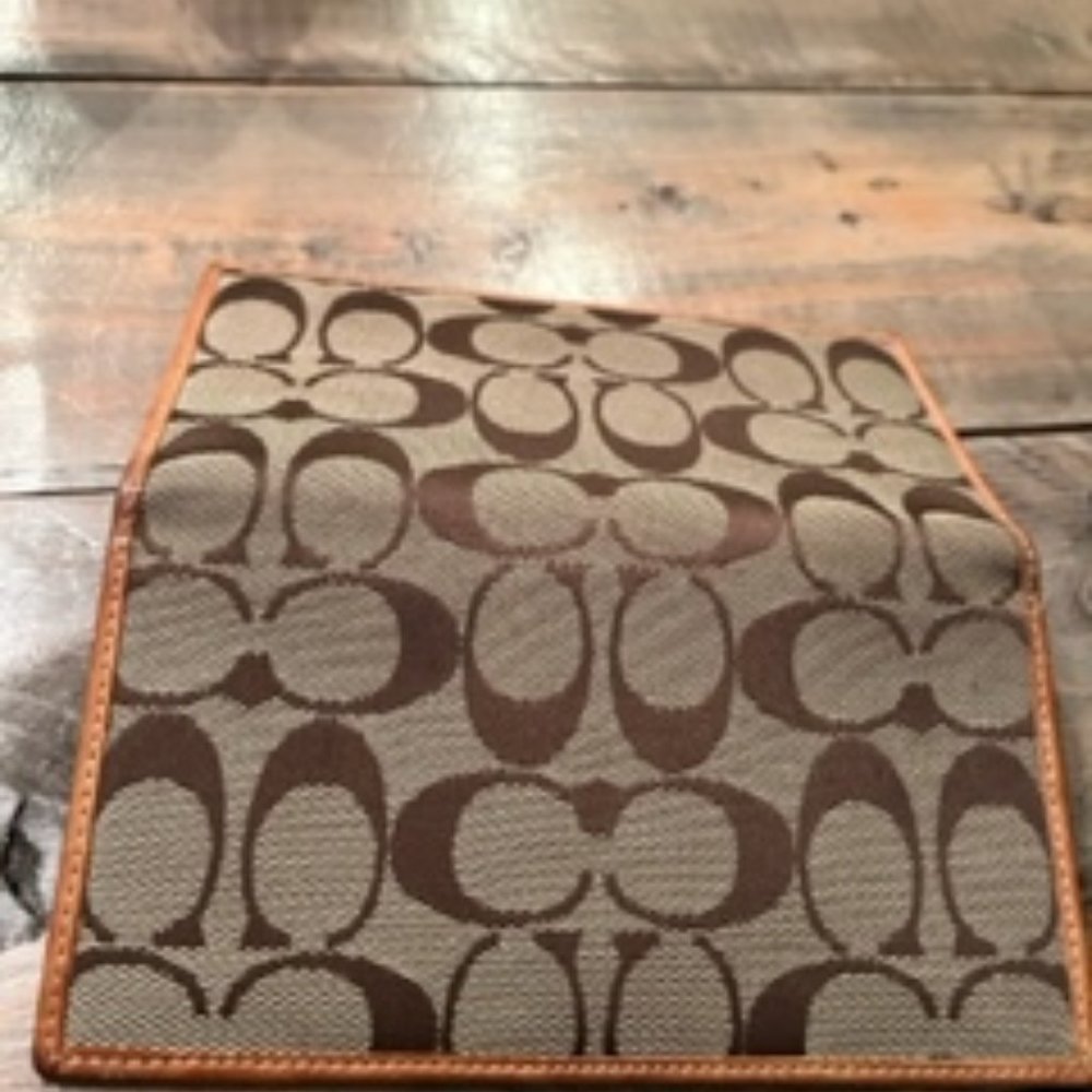 Authentic COACH checkbook holder